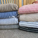 无印新疆针织棉单床笠裸睡大学生0.9床罩2.0条纹纯色1.8m床单定制