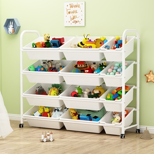 儿童玩具收纳架 整理架收纳柜 宝宝书架绘本架玩具架子置物架多层