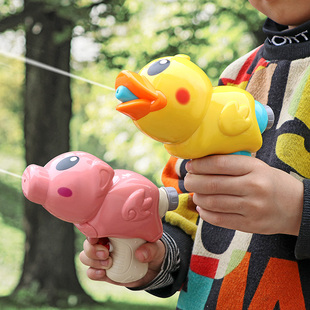 小鸭子水枪玩具儿童玩水宝宝小孩戏水呲水玩具男孩女孩小号喷水枪