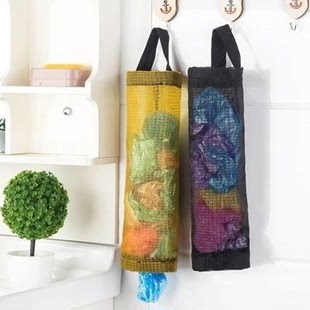 壁挂式 购物袋储物袋收纳挂袋 垃圾袋收纳神器厨房塑料袋整理袋挂式
