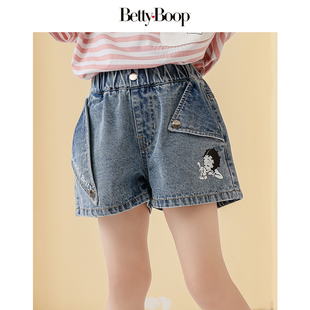 夏装 外穿裤 贝蒂女童洋气牛仔短裤 2022新款 韩版 子潮 儿童女大童薄款