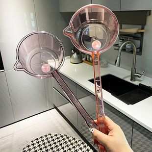 水勺家用厨房舀水瓢透明加厚长柄水舀子创意大号加深塑料舀水勺子