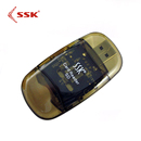 SSK飚王 SCRS026 稳定读写兼容性强 水晶读卡器 直读SD大卡读卡器