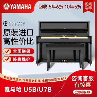 日本进口雅马哈钢琴YAMAHA 家用专业演奏琴 U7B