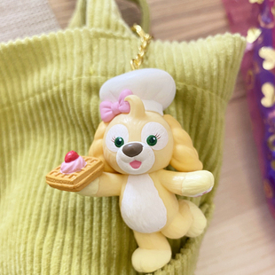 可爱 日本 厨师狗饼饼 卡通 塑胶模型玩具公仔钥匙扣挂件 迪s尼