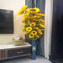 向日葵仿真花假花摆件干花花束装 饰大高枝太阳花客厅摆设花植物高