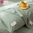 纯棉水洗棉枕套一对装 48cmx74cm整头枕头套单个家用枕芯套内胆套