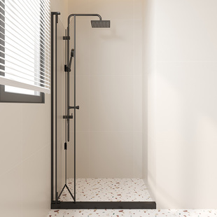 定制l型折叠门淋浴房小户型浴屏简易整体卫生间玻璃干湿分离隔断