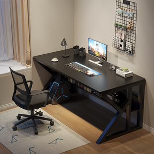 网吧电脑桌游戏办公桌椅网咖台式 单人电竞桌椅一体工作室直播桌子