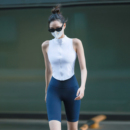 Beemen瑜伽服女运动上衣背心速干跑步外穿健身服拉链立领无袖 马甲