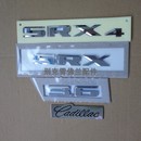 后车标 适配凯迪拉克 SRX 16款 SRX4字标 后备箱标志 尾门标