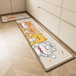 厨房专用地垫防滑防油可擦免洗脚垫子防水耐脏地毯吸水吸油垫子