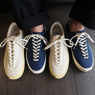 两点浪漫2023春夏新款 低帮透气舒适帆布鞋 男日系cityboy风滑板鞋