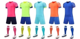 个性 男女中小学生训练服运动比赛衣服 定制足球队服儿童足球服套装