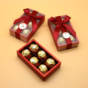 费列罗巧克力6粒喜糖成品礼盒婚礼糖盒含糖送礼物糖果满月伴手礼