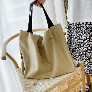 包包女2020年新款 布袋日系文艺学生手提托特包 潮大容量购物袋时尚