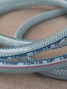 新促PVC纤维增强软管高压透明加厚耐压耐高温蛇皮水管日式 编织网