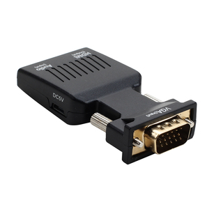 VGA转HDMI高清转换器 笔记本电脑接显示器投影仪液晶电视1080供电