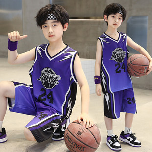 儿童篮球服套装 背心运动球衣 男童小学生训练比赛速干大童少年夏季