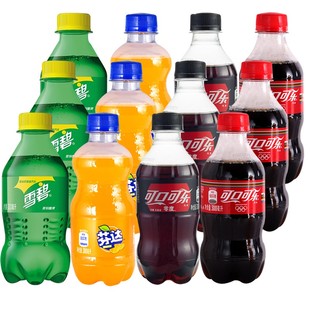可口可乐雪碧芬达300ml 无糖碳酸饮料饮品 6瓶12瓶迷你便携小瓶装