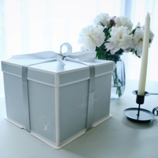盒6 生日蛋糕盒包装 12寸单层加高网红烘焙手提包装 盒子定制