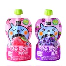 韩国零食可口可乐酷儿水蜜桃味葡萄味果冻可吸果汁吸吸果冻布丁