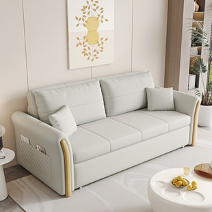 多功能沙发床可折叠伸缩小户型单双人科技布简约储物坐卧两用沙发