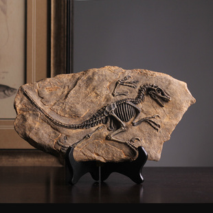 恐龙复古摆件工艺品创意壁挂软装 饰品办公室桌面小摆设品甲骨文