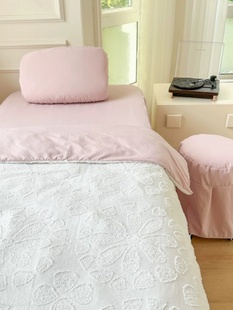 夏蜜新款 通用 美容床罩四件套立体剪花纯色简约按摩美容用床罩四季