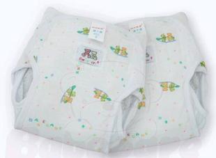 贝比卡尔好世界花棉布纯棉尿裤 送2片尿垫 宝宝婴儿儿童防漏布尿裤