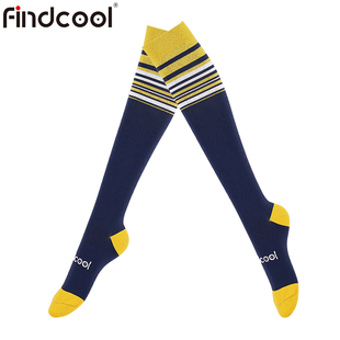 Findcool专业压缩跳绳袜2双女中长筒瘦腿骑行运动袜马拉松跑步