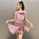 康尼2023新款 拉丁舞服女高级感儿童舞蹈练功服演出表演服舞裙套装