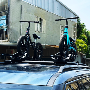 轿车SUV汽车自行车架通用款 车顶自行车架行李架车载架单车平衡车