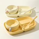 川岛屋早餐分格盘一人食餐具套装 可爱儿童餐盘高颜值陶瓷分餐盘子