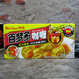 好侍百梦多咖喱原味1号100克咖喱鱼蛋鱼丸鸡肉饭日式 速食咖喱块