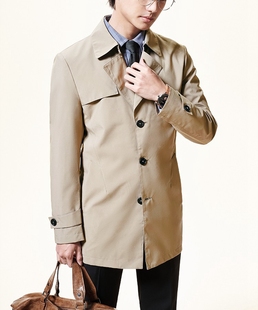 男装 风衣外套中长款 XF8910150 商务休闲风衣外套