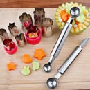 不锈钢蔬菜水果挖球器切西瓜神器挖球勺子拼盘工具套装 分割器模具