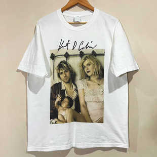 Nirvana涅槃乐队Kurt T恤 Cobain科特柯本纪念oversize重磅rap短袖