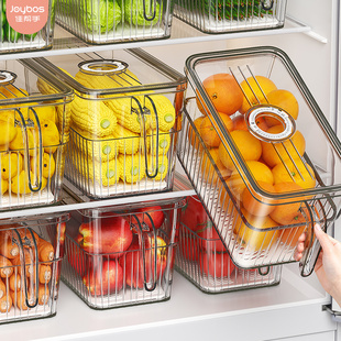 佳帮手冰箱收纳盒透明食物保鲜盒鸡蛋水果厨房收纳食品级专用神器