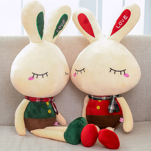 小兔子抱枕公仔毛绒玩具小白兔流氓兔女生布娃娃可爱情侣一对睡觉