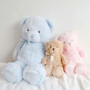 正品 BaBy泰迪熊棕色蓝色粉色抱抱安抚熊动漫卡通三只熊熊毛绒玩具