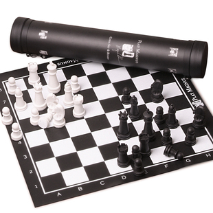 新款 斯汤顿国际象棋黑白棋子成人高档皮棋盘儿童学生chess西洋棋