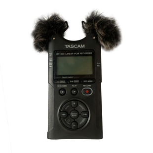 适合TASCAM DR40录音笔防风毛套达斯冠DR40室外毛毛罩话筒毛衣