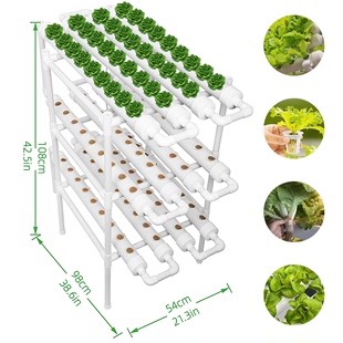 阳台管道式 水培种菜机家庭无土栽培蔬菜设备自动循环多层种植架子