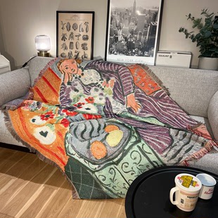 Henri Matisse亨利·马蒂斯野兽派油画风罗马尼亚上衣挂毯 饰毯 装