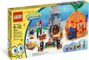 老款 乐高LEGO 菠萝屋海底比基尼派对 儿童玩具3818 海绵宝宝