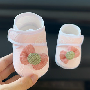 婴儿护脚软底鞋 子防掉三个月8防滑 6月春秋宝宝步前鞋 初生幼儿鞋