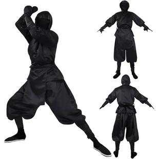 Men& Halloween Japanese White Costumes 39;s Ninja Cosp Black