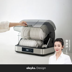 olayks欧莱克畅销日韩消毒柜家用小型消毒碗柜碗筷餐具台式 紫外线