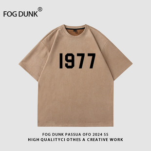 DUNK复线第八季 FOG 高街打底男女款 主线新款 情侣1977潮牌T恤夏季